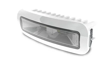 Projecteur Lumitec Capri3 Flood blanc Led’s à intensité variable, montage encastré blanc 12/24v