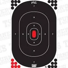 PSSILH-IN-5PK PROSHOT 12&Prime; x 17&Prime; Silhouette Target – Peel & Stick – 5 Pack