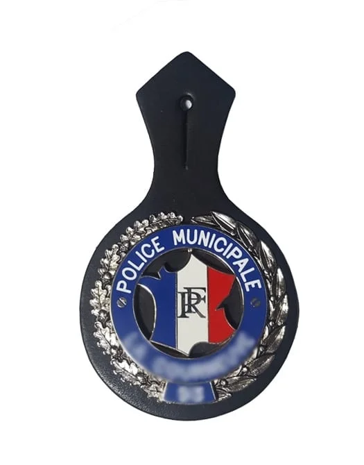 Pucelle sur patte de cuir Police Municipale – personnaliSable