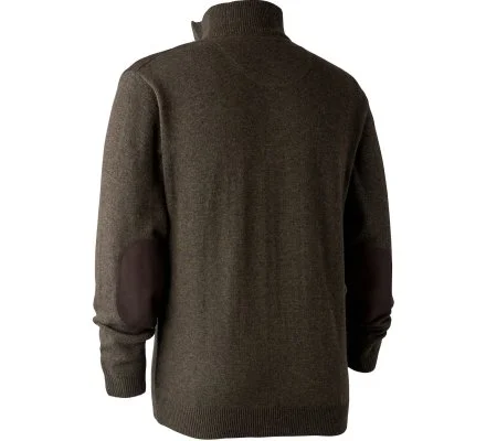 Pull à col avec fermeture à glissière Sheffield marron DEERHUNTER – Image 2