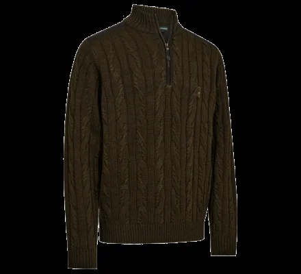Pull demi-zip Randall kaki DEERHUNTER