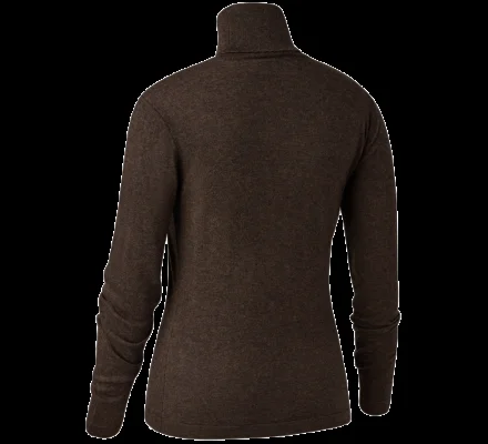 Pull en tricot col roulé Darlington femme marron DEERHUNTER – Image 2