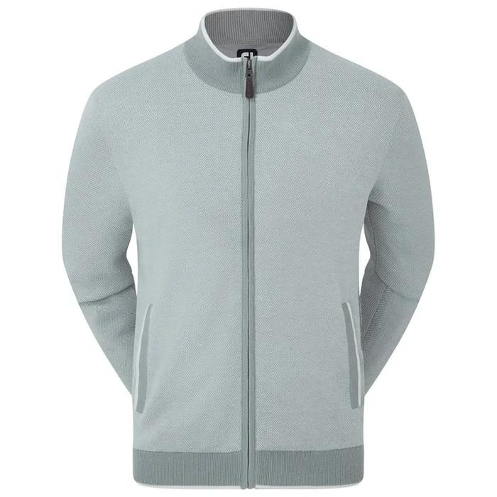 Pull Footjoy Full-Zip Lined Pullover Grey