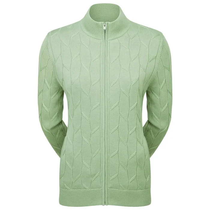 Pull Footjoy Full-Zip Lined Pullover Wmn Sage