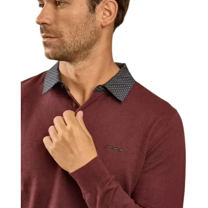 Pull MISE AU GREEN Curtis – Bordeaux – Image 3