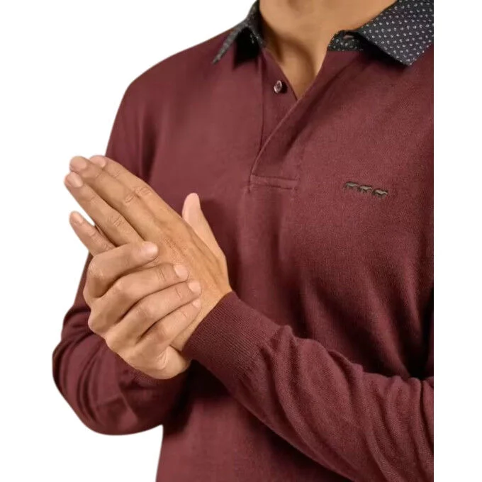 Pull MISE AU GREEN Curtis – Bordeaux – Image 4