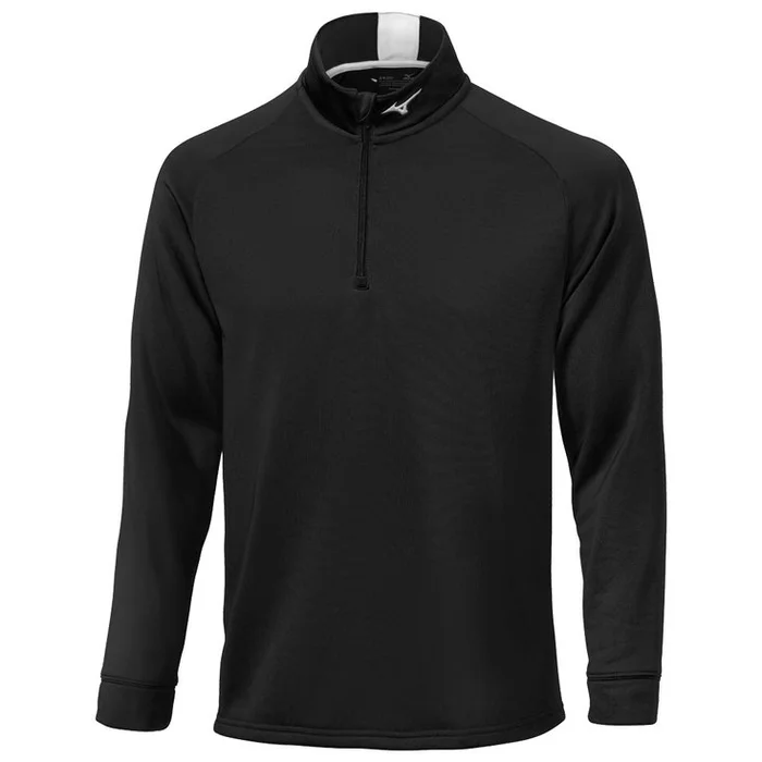 Pull Mizuno Crested 1/4 Zip Black