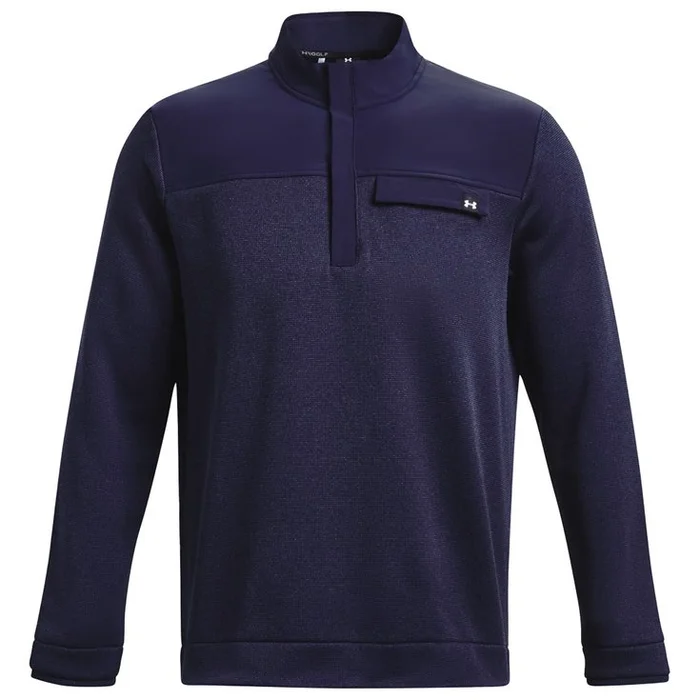 Pull Under Armour Storm Sweaterfleece Half Zip Midnight Navy White