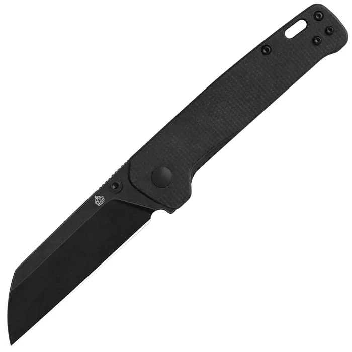 QS130V2-A2 – QSP Penguin V2 D2 Dark Brown Micarta Black Blade