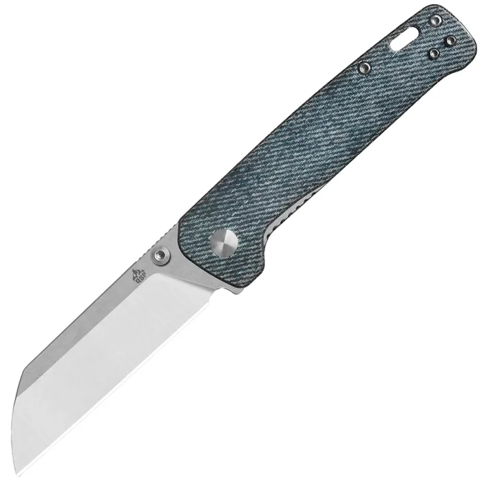 QS130V2-B1 – QSP Penguin V2 D2 Denim Micarta