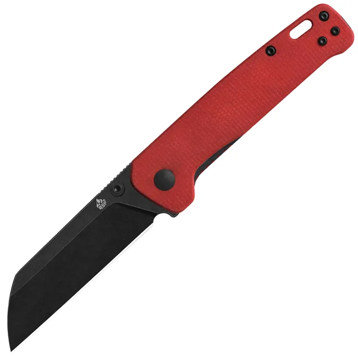 QS130V2-D2 – QSP Penguin V2 D2 Red Micarta Black Blade