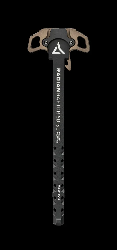 R0280 – Radian Weapons Raptor-SD-SL AR15 Charging Handle Vented Shaft RADIAN BROWN