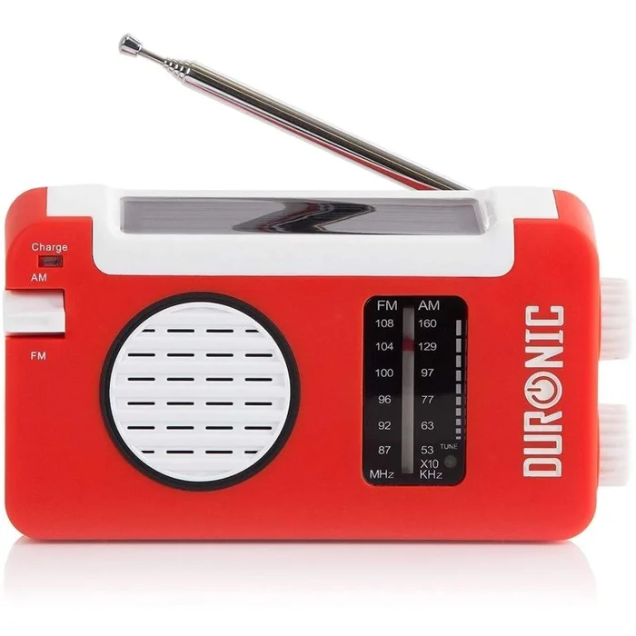 Radio d’urgence Duronic Hybrid Radio solaire/dynamo/USB