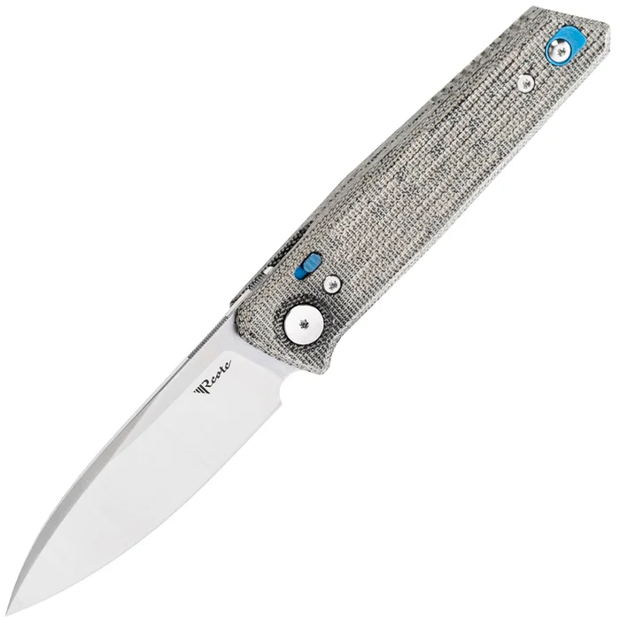 Reate PL-6 Green/Black Micarta Belt Satin Finish