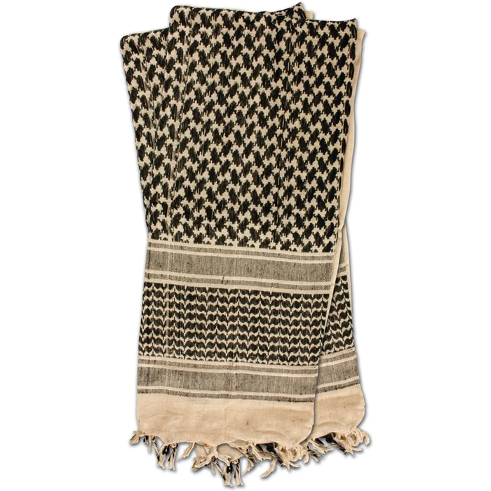 RED7002 – Red Rock Shemagh Khaki/Noir