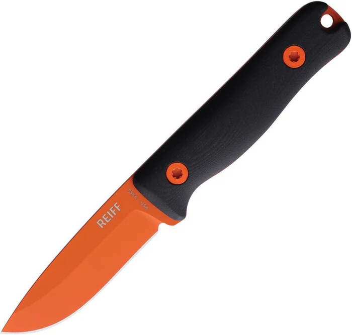 Reiff Knives – F3 Extreme Conditions Black/Orange Kydex