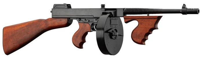 Réplique décorative Denix de la mitraillette Thomson M1928 – Chargeur camembert
