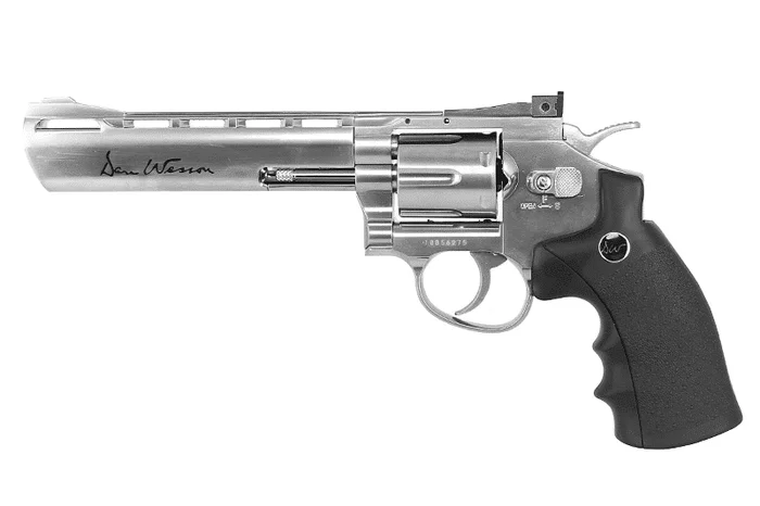 REVOLVER 6MM DAN WESSON 6 » CO2 SILVER