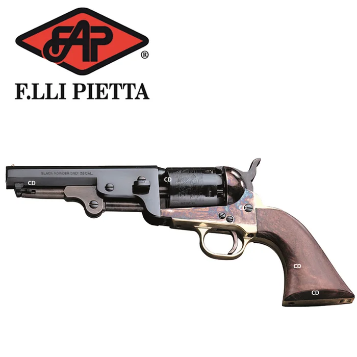 Revolver Pietta 1851 Navy Yank Acier Sheriff Calibre 36