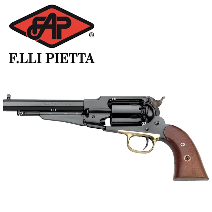 Révolver Pietta 1858 Remington Acier Calibre 36