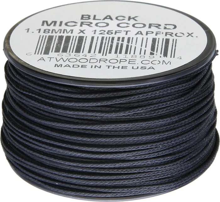 RG1267 – Micro Paracord Noire 38 m