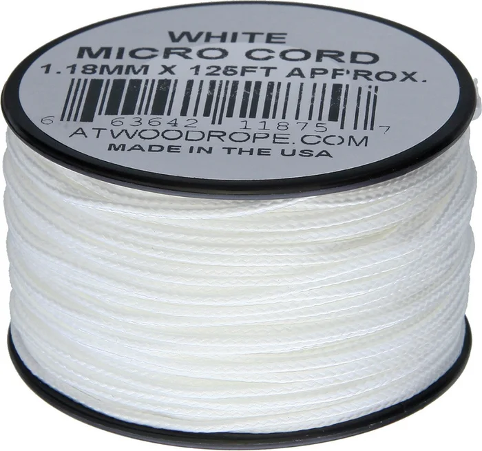RG1274 – Micro Paracord blanche 38 m