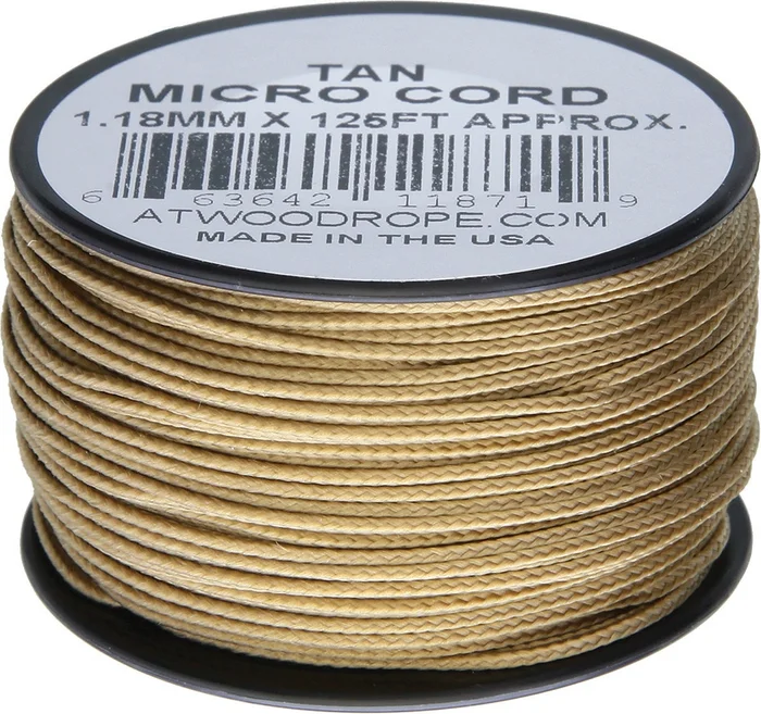RG1276 – Micro Paracord Tan 38 m