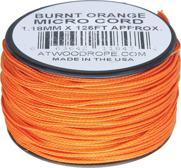 RG1288 – Micro Paracord Burnt Orange 38 m