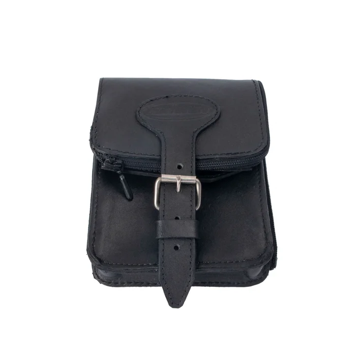 RL103401 – BASIC NATURE Pochette Ceinture Cuir ‘Belt Safe’ Noir