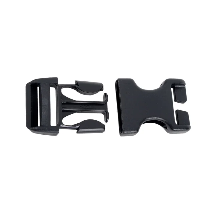 RL513650 – BASIC NATURE x2 Boucles 25mm plastique noir Fendue