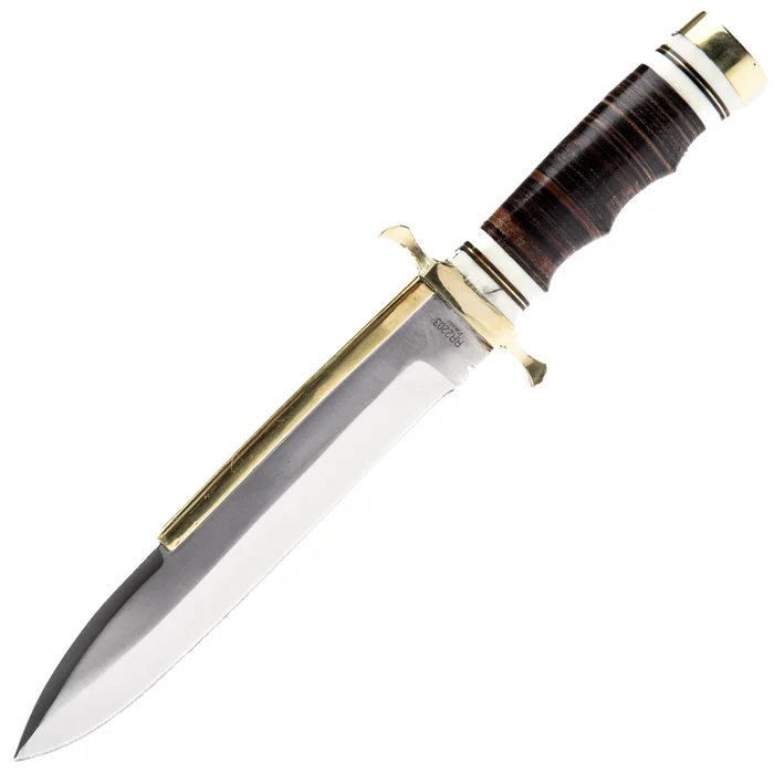 RR2203 ROUGH RYDER Bowie Stacked Leather
