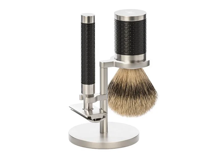S091M96 SET 3 P. MUHLE ROCCA INOX NOIR SECURITE PUR ARGENTE
