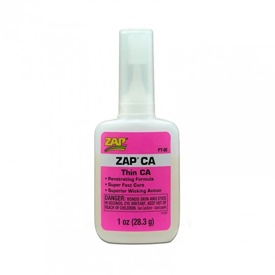 S165PT08 PACER ZAP -CA 28GR COLLE CYANOACRYLATE