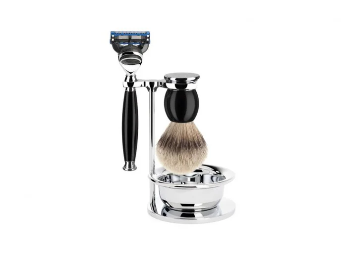 S93K44SF SET 4 P. MUHLE SOPHIST NOIR FUSION PUR ARGENTE
