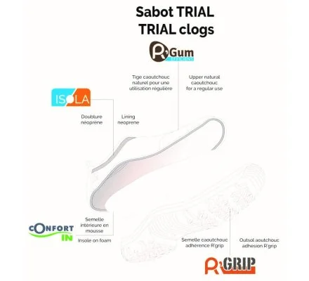 Sabot marine et blanc Trial ROUCHETTE – Image 4