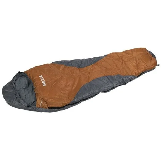 Sac de couchage momie pour enfants Loftra Starlite « Junior », gris / orange