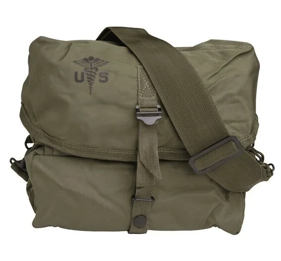 Sac de kit médical Mil-Tec US M3 avec sangle de transport, grand, vert olive