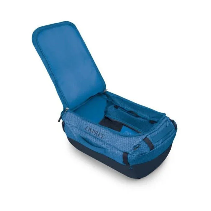 Sac de voyage Osprey TRANSPORTER 65 – Flamme bleue/Bleu Scoria – Image 3