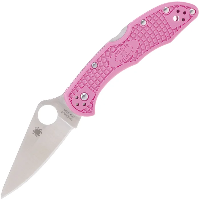 SC11FPPNS30V – Spyderco Delica S30V Pink