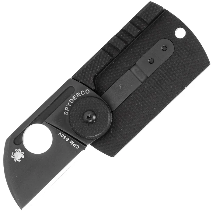 SC188CFBBKP – Spyderco DogTag Carbone/G10