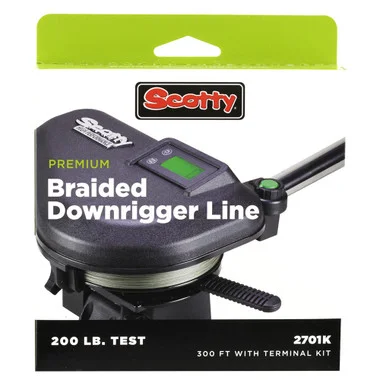 Scotty 2702K Premium Power Braid Downrigger Line – 121,92 m de test de 90,72 kg