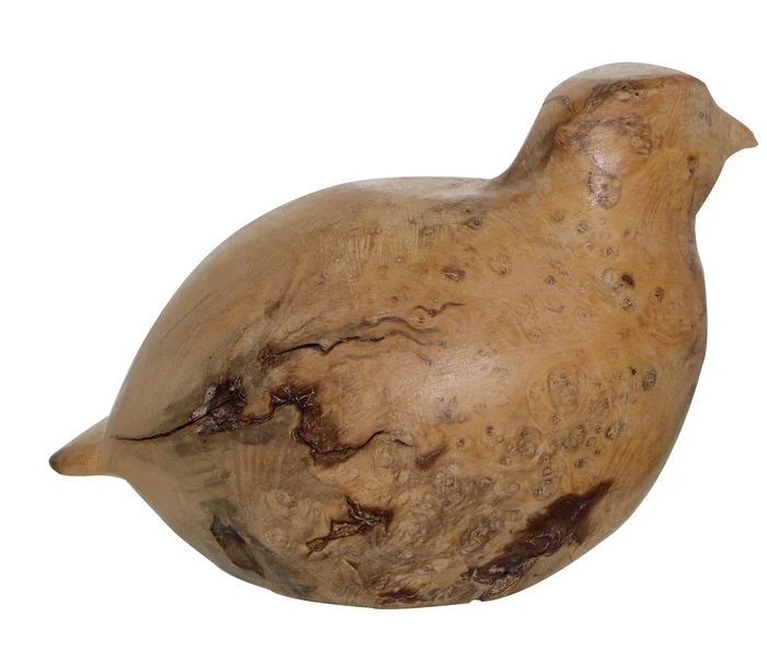 Sculpture bois brut Caille BELMAS