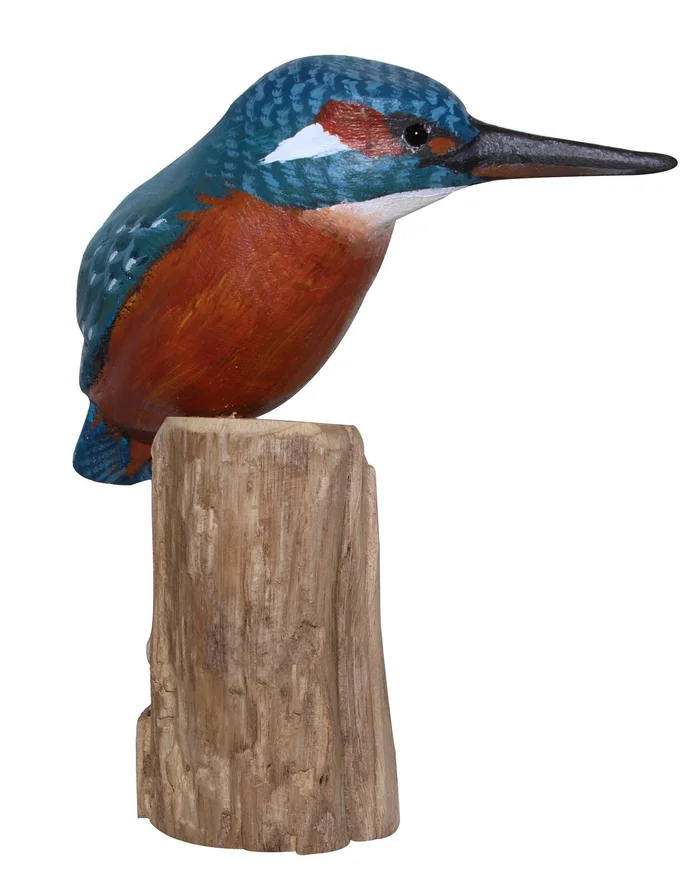 Sculpture bois Martin Pêcheur BELMAS