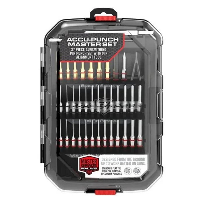 Set de Chasse Goupille Real Avid 37 Pièces – Outils Complets – Entretien et Réparation Rapide – Performance et Fiabilité Terrain