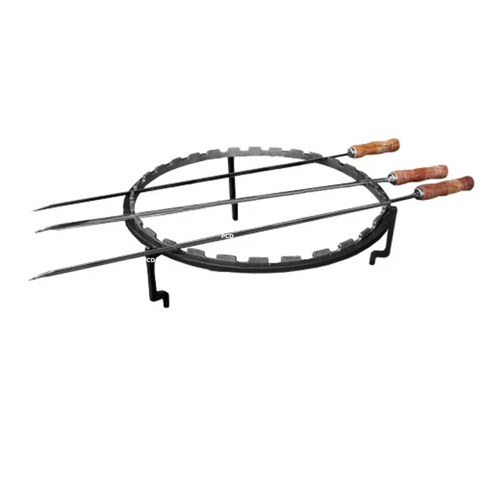 Set De Grille Et Brochettes Horizontales Pour Braséro Plancha Ofyr 100