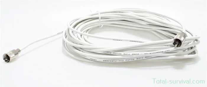 Shakespeare PL259 male RG58 cable, 15 M, 50 Ohm