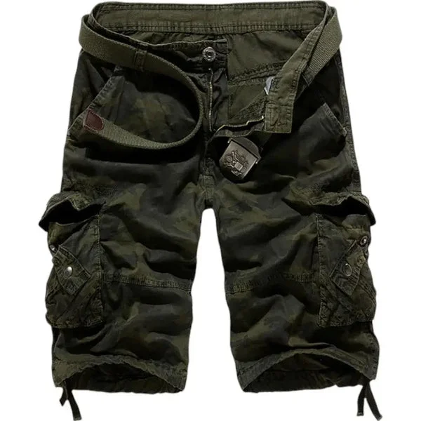 SHORT MILITAIRE – CAMOUFLAGE ROUGE