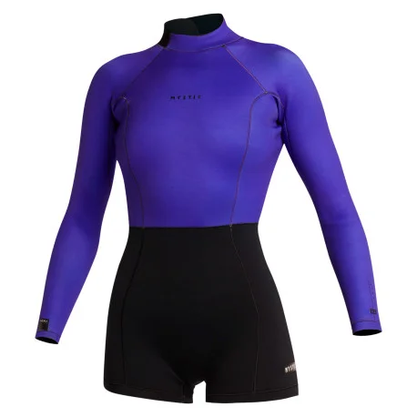 Shortys FemmeMystic Lunar Longarm Shorty 2/2mm Bzip Women – black/purple 2024
