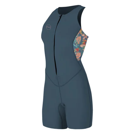 Shortys FemmeO’Neill Wms Bahia 1.5mm Front Zip Shorty COPENBLUE/PAINTEDTROPICS 2025