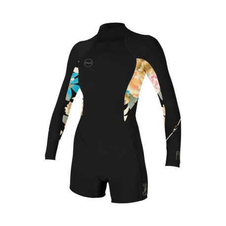 Shortys FemmeO&rsquo;Neill Wms Bahia 2/1 BZ L/S Spring BLACK/MIKAHFLORAL/BLACK 2025